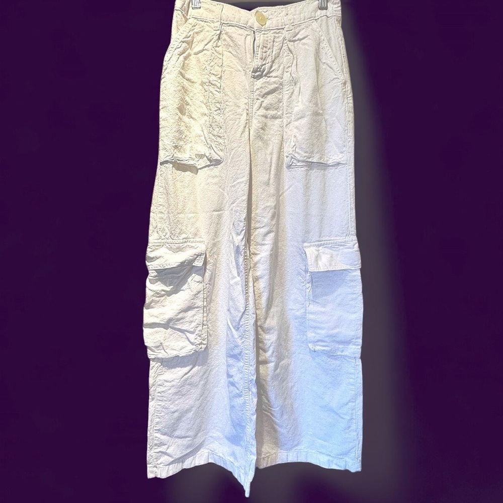 Forever 21 Cream Boot Cut Pants